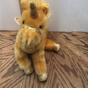 Aurora Butterfly Fairy Horse Gold Unicorn 10" Plush Sharon Lea Larsen Catapiller